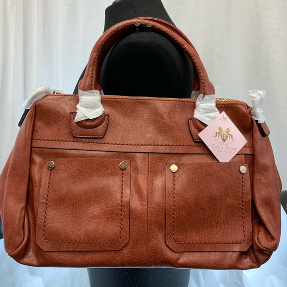 Ruby Blue Couture Amanda Brown Bag - Picture 1 of 4